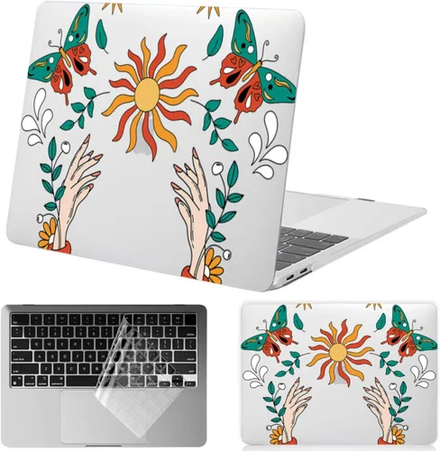 Vista 35 de Funda para MacBook Air 15.3'' A3448/A3241/A3114/A2941, lunares marrones
