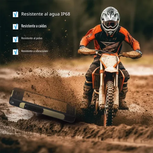 Vista 5 de HUGEROCK X70 Tablet Android resistente 7 pulgadas - 2600nits Tableta GPS de alto brillo para navegación de motocicleta, impermeable a prueba
