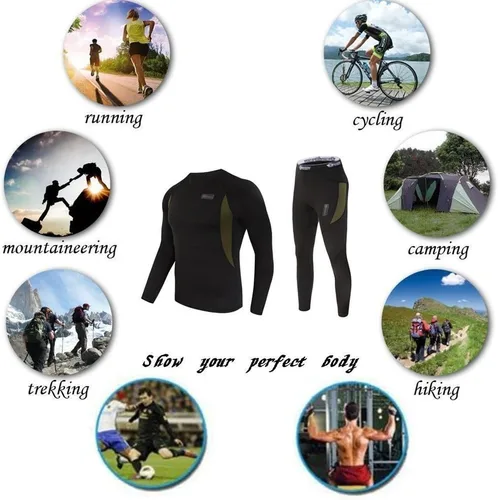 Vista 7 de WINDCHASER Conjunto de ropa interior térmica para hombre, equipo de caza para deportes de invierno, pantalones largos, capa base, parte inferior