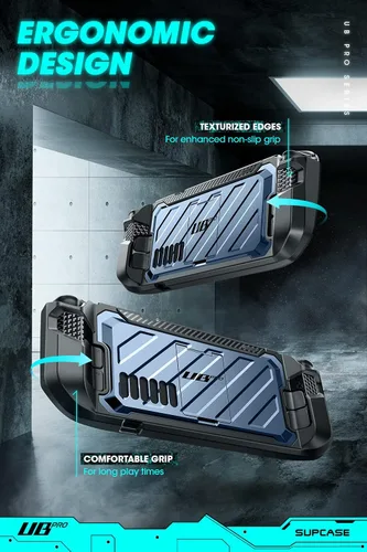 Vista 4 de SUPCASE Unicorn Beetle Pro Series - Funda para Steam Deck (2022) / Steam Deck OLED (2023), funda protectora delgada y resistente con soporte