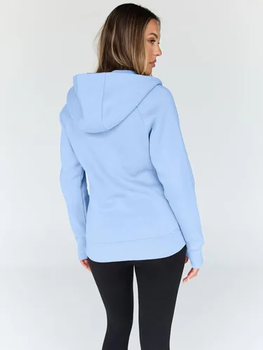 Vista 66 de Trendy Queen Sudaderas con capucha y cremallera para mujer, chaquetas de vellón, talla extragrande, moda de otoño e invierno
