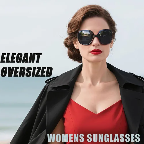 Vista 9 de Joopin Lentes de sol de gran tamaño para mujer, polarizados, grandes, para conducción, protección UV, grandes sombras