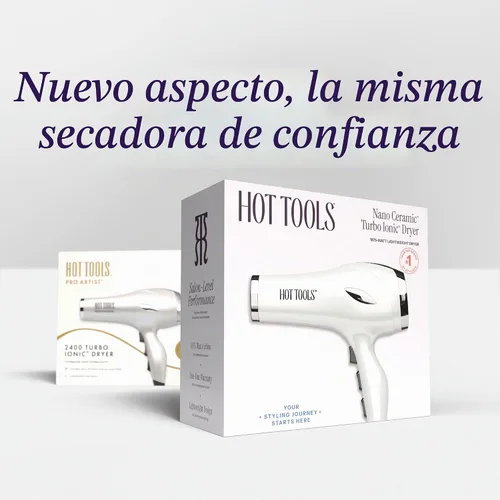 Vista 8 de Hot Tools Pro Artist 2400 Turbo Ceramic + Ionic - Secador de pelo Secado rápido, ligero
