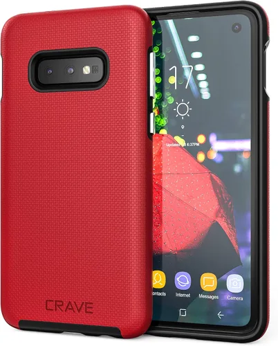 Vista 8 de Crave Dual Guard para Samsung Galaxy S10e Funda, Funda de Doble Capa con Protección a Prueba de Golpes para Samsung Galaxy S10e - Berry
