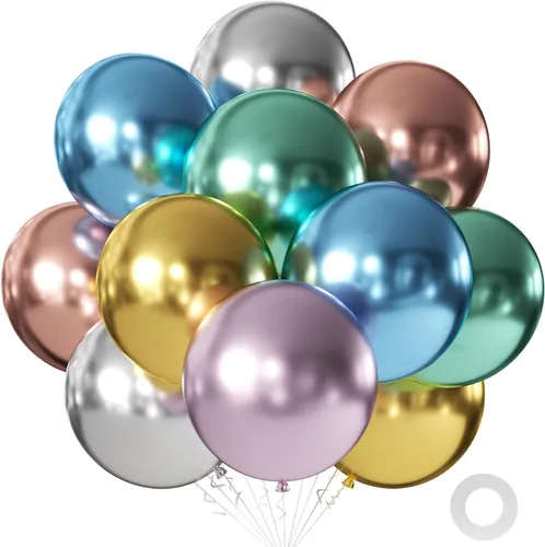 Vista 76 de KALOR Globos color morado ceniza de 18 pulgadas, 10 globos de látex mate, globos redondos grandes para bodas, baby shower, fiestas de cumpleaños