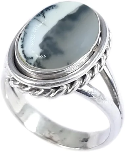 Vista 23 de Anillo fino de plata esterlina 925 para mujer, hecho a mano, joyería de piedras preciosas, anillo de moda (1379)