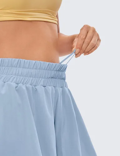 Vista 19 de CRZ YOGA Pantalones cortos de correr 2 en 1 para mujer, cintura alta, secado rápido, para atletismo, gimnasio, descanso, entrenamiento, lindas