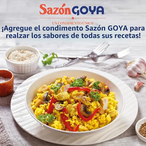 Vista 6 de Condimento Goya Sazón con Azafrán, 3.52 onzas (paquete de 3)