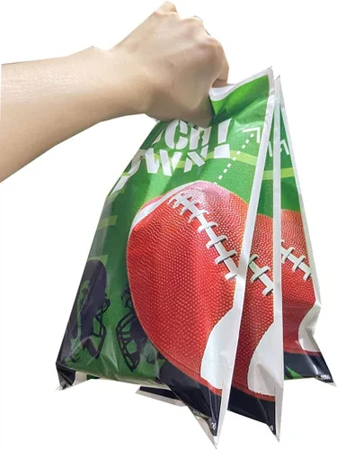 Vista 5 de 50 bolsas de dulces de fútbol, bolsas de regalos de fútbol para fiestas de fútbol, bolsas de regalo temáticas de fútbol para cumpleaños, fiestas