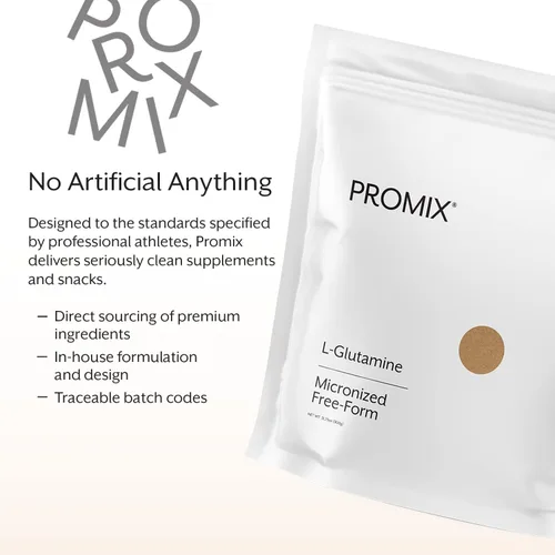 Vista 6 de ProMix Nutrition L-Glutamina - Forma libre micronizada pura - Sin sabor, 180 porciones