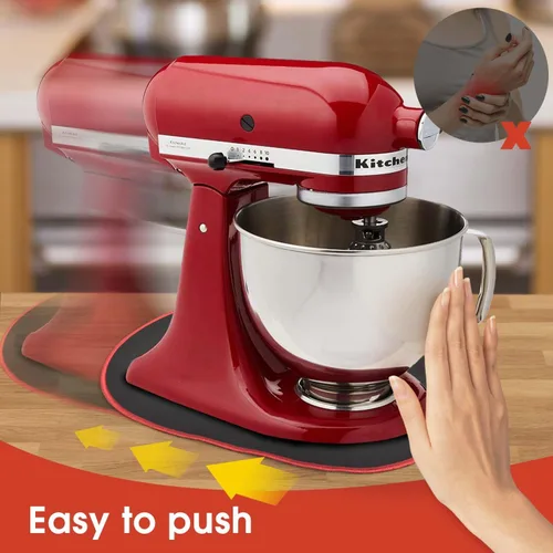 Vista 6 de Paquete de 2 alfombrillas deslizantes para batidora, 14.6 x 9.8 pulgadas Compatible con batidora de pie Kitchenaid 5-8QT, AirFryer, otros