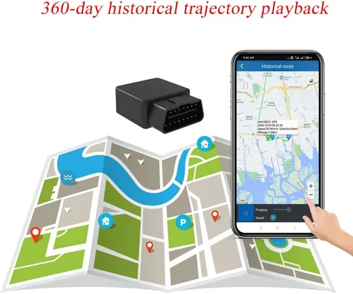 Vista 2 de OBD2 Tracker Suscripción de un mes Incluida 4G OBD GPS Tracker para Vehículos Dispositivo de Rastreador de coches Oculto OBD Tracker Fleet