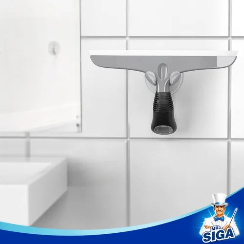 Vista 5 de MR.SIGA Escobilla de silicona multiusos para ventana, vidrio, puerta de ducha, parabrisas de automóvil, limpiador de ventanas resistente, incluye