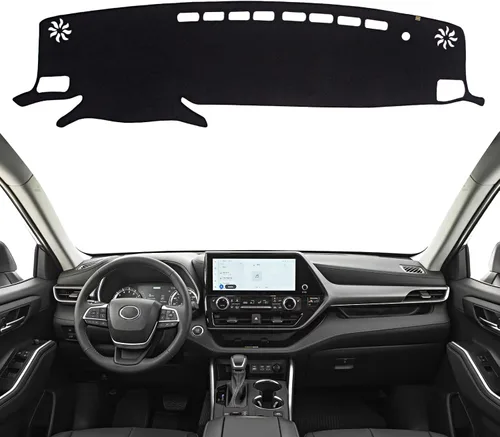 Vista 21 de Cubierta de Tablero Alfombrilla de Salpicadero Compatible con to-yota 4Runner 2009-2003 (para Conducción a la Izquierda), Alfombrilla de Tablero