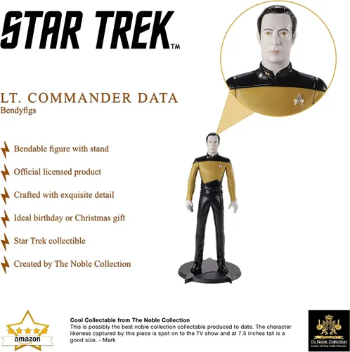 Vista 2 de BendyFigs Datos de Star Trek de la colección Noble