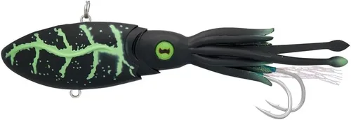 Vista 23 de Nomad Design Señuelo de pesca vibratorio patentado original de Squidtrex – Señuelo de plástico suave TPE con aroma añadido para agua salada