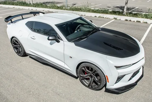 Vista 12 de Repuesto para modelos Chevrolet Camaro LT LS RS SS 2016 Par de extensión de panel basculante de faldas laterales estilo ZL1