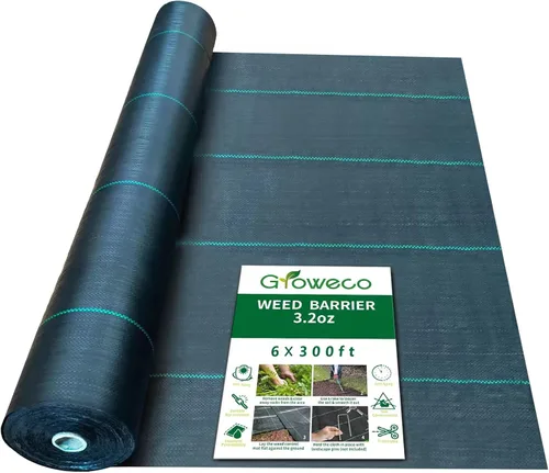 Vista 11 de Tela Barrera contra Malezas para Paisajismo Tela Resistente 3 pies x 100 pies Tela para Jardín Alfombra contra Malezas Cubierta de Suelo, Tela
