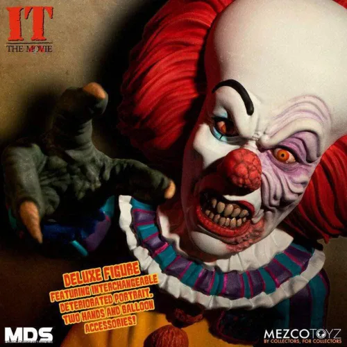 Vista 3 de Mezco toyz - Figurine It 1990 - Pennywise Deluxe 5.9 in - 0696198430264,43026