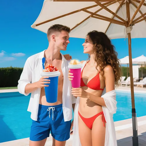 Vista 7 de 3 Vasos Hacedores de Granizados DIY – Vasos Mágicos de Smoothies Congelados Rápidos para Batidos de Leche Caseros y Hacedor de Helado, Vaso