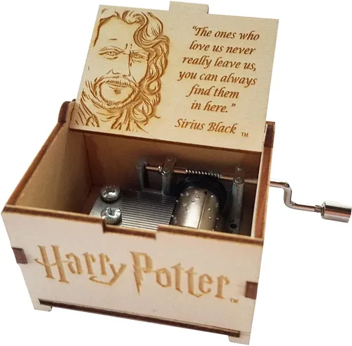 Vista 24 de TheLaser'sEdge Harry Potter Mini caja de música de regalo - Felicidad negra Negro