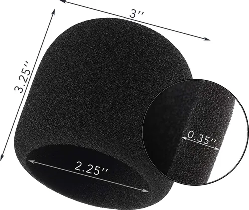 Vista 2 de Sound Addicted - Cubierta de espuma para micrófonos Blue Yeti Ideal para podcasting y grabaciones profesionales