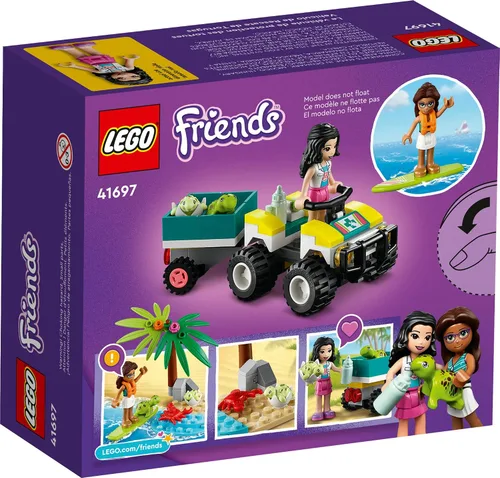 Vista 6 de LEGO Friends Turtle Protection Vehicle 41697 - Juego de juguetes de construcción para niños, niñas y niños a partir de 6 años (90 piezas)