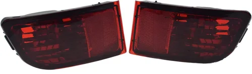 Vista 4 de Kison 2 piezas parachoques trasero reflector faro antiniebla izquierda derecha para Toyota Land Cruiser Prado 120 Series Grj120 Trj120 Fj120