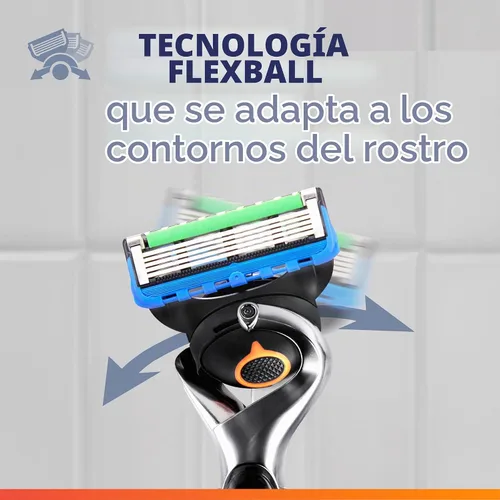 Vista 5 de Gillette Fusion5 ProGlide recambios de hojas de afeitar para hombres