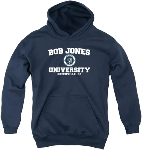 Vista 7 de LOGOVISION Sudadera con capucha oficial de Bob Jones University con logotipo circular para niños y niñas