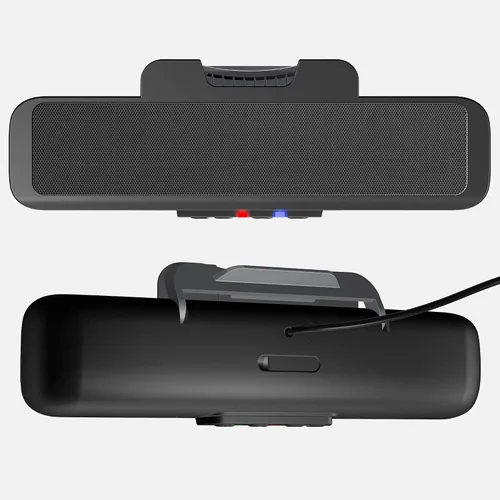 Vista 7 de Cyber Acoustics Barra de Altavoces USB y Bluetooth (CA-2890BT) – Altavoz Alimentado por USB con Micrófono para PC y Bluetooth para Conectar