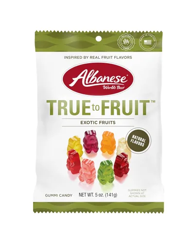 Vista 15 de Albanese World's Best True to Fruit™ - Gomitas de frutas favoritas estadounidenses, bolsa de caramelo de 0.75 onzas (paquete de 200)