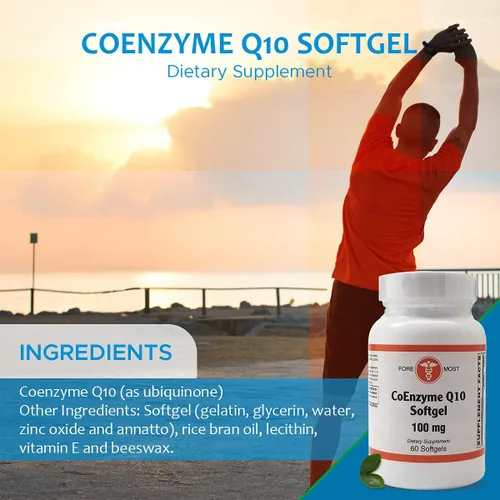 Vista 4 de Holistic Health CoEnzyme Q10 100 mg 60 cápsulas blandas