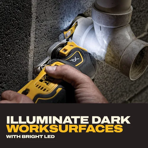 Vista 7 de DEWALT MAX XR 20V - Kit de multiherramienta oscilante, accesorios de herramienta oscilante, sin cable, 3 velocidades, cambio rápido de hoja, papel