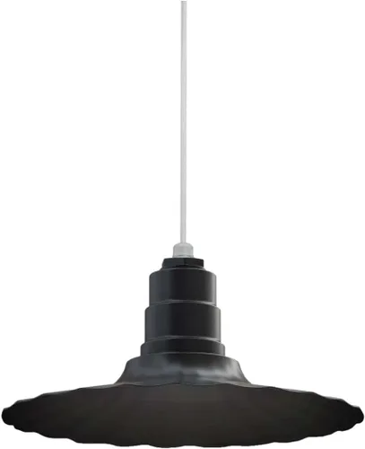 Vista 17 de Steel Lighting Co. Colgante Eagle Rock Lámpara montada en el techo Onda radial de 16 pulgadas vástago de 12 pulgadas Acero resistente