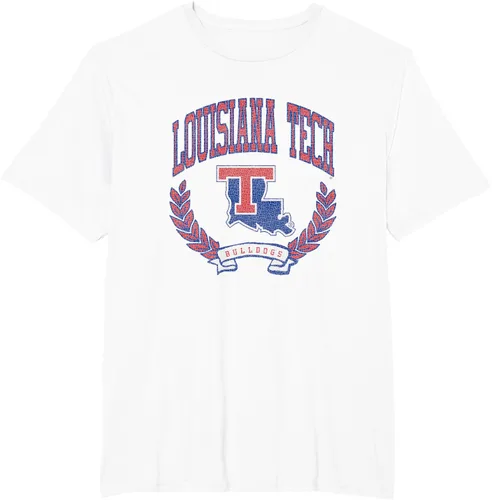 Vista 12 de Louisiana Tech Bulldogs Varsity Logo - Camiseta con licencia oficial, Negro