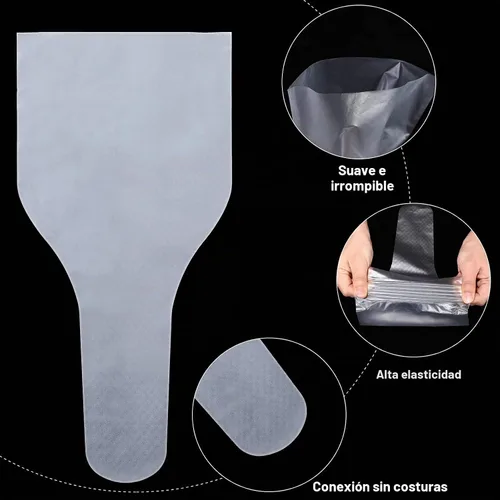 Vista 3 de Nuanchu 100 piezas de conos de colección de semen canino, bolsa de recolección de semen desechable para perros, bolsas de conos de inseminación