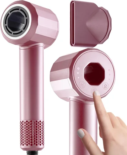 Vista 7 de BIZOND Secador de pelo iónico para mujeres y hombres, motor profesional de alta velocidad de alta calidad de 110,000 RPM, 1600 W de potencia, iones