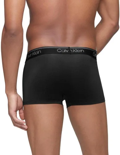 Vista 4 de Calvin Klein ropa interior de microfibra elástica para hombre, paquete de 3