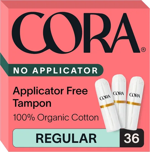 Vista 7 de Cora Tampones 100% algodón orgánico sin aplicador (36 tampones ligeros)