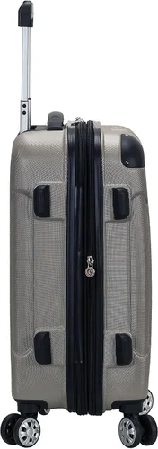 Vista 3 de Rockland London Equipaje con carcasa rígida con ruedas, Plateado), F1901-SILVER
