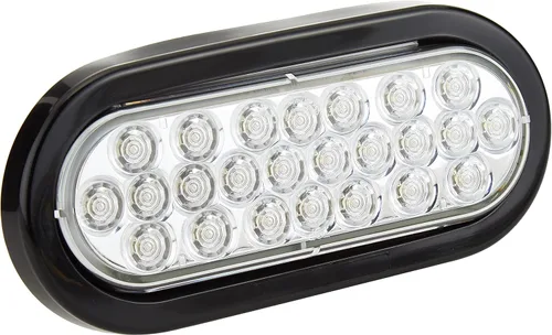 Vista 3 de Buyers Products 5626310 - Luz de retroceso/retroceso ovalada de 6 pulgadas con 10 LED, luz trasera/parada/intermitente para camiones, barra de luz