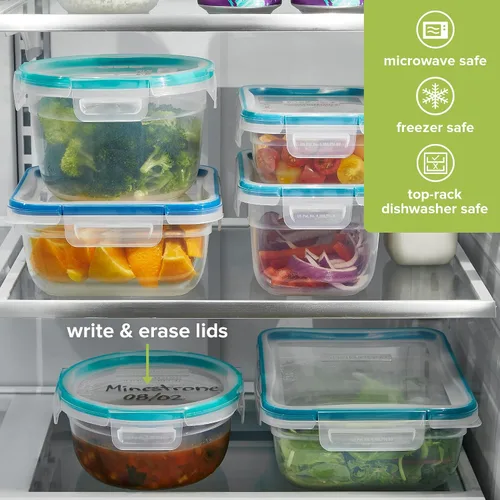 Vista 5 de Snapware Total Solution (Paquete de 2) Juego de Recipientes de Almacenamiento de Alimentos de Plástico, Tapas Herméticas y a Prueba de Fugas