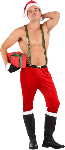 Vista 4 de Disfraz sexy de Papá Noel para hombre