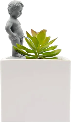Vista 8 de NPW Plant Life - Estatua de estaca de riego automático "Pee My Plants", divertida estaca de riego automático, decoración novedosa para jardín