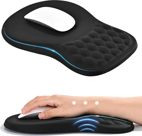 Vista 10 de EooCoo Alfombrilla de mouse ergonómica de masaje con reposamuñecas