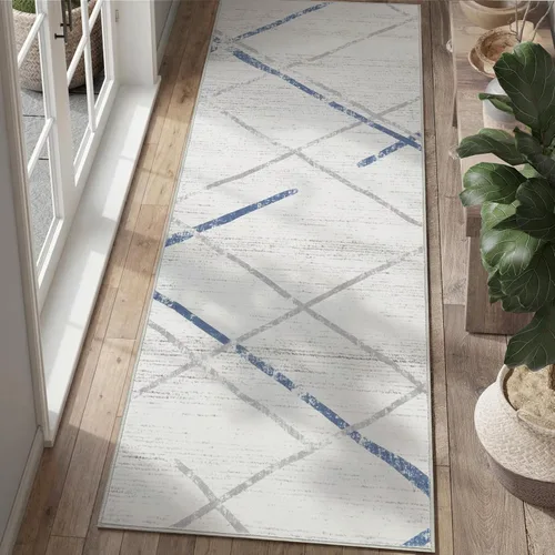 Vista 365 de jinchan Alfombra marroquí de pasillo 2x6 - Alfombra de pasillo lavable a máquina para cocina, alfombra moderna geométrica suave de pelo bajo