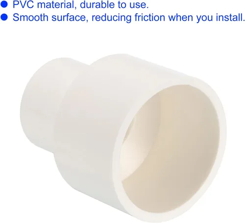 Vista 5 de M METERXITY 1 paquete de accesorios de tubería de PVC – adaptadores de conectores de tubería de agua, enchufe de acoplamiento reductor, se aplica a