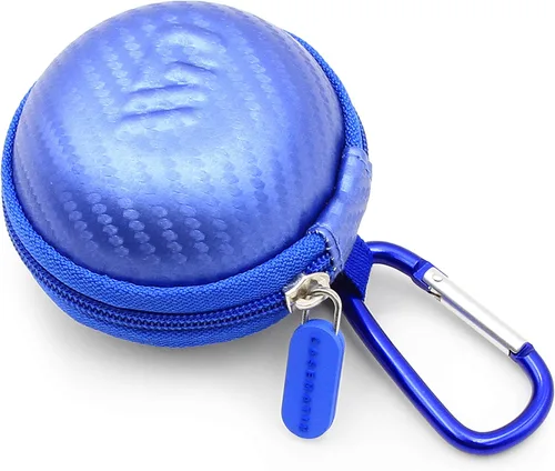 Vista 3 de CASEMATIX Funda de transporte azul compatible con cámara Tamagotchi Pix Interactive Virtual Pet, incluye solo funda con correa para la muñeca