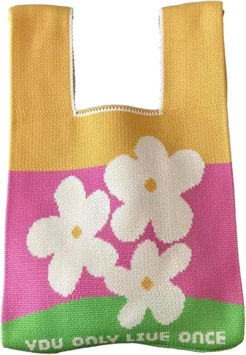 Vista 20 de Bolso pequeño con nudo de muñeca para mujer Tricolor negro.